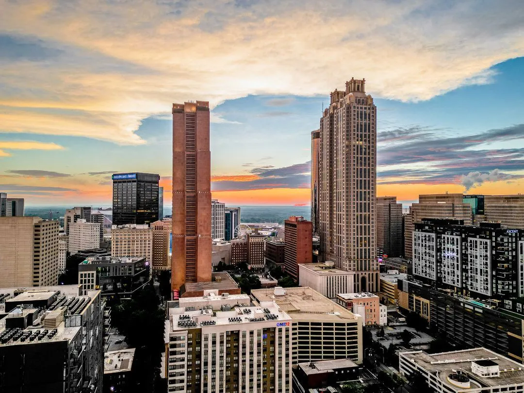 Atlanta skyline at dawn