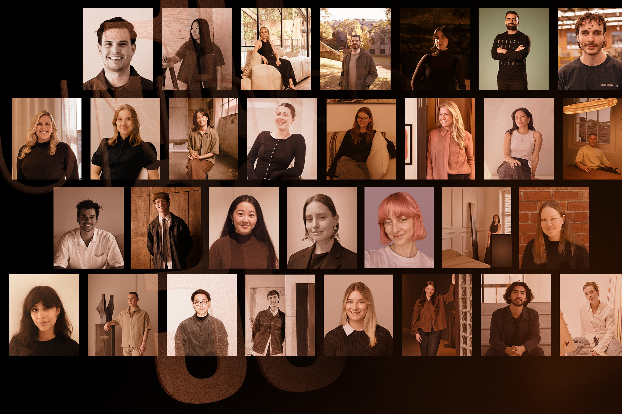 Profile images of Australia's 30 under 30 cohort 2025/26