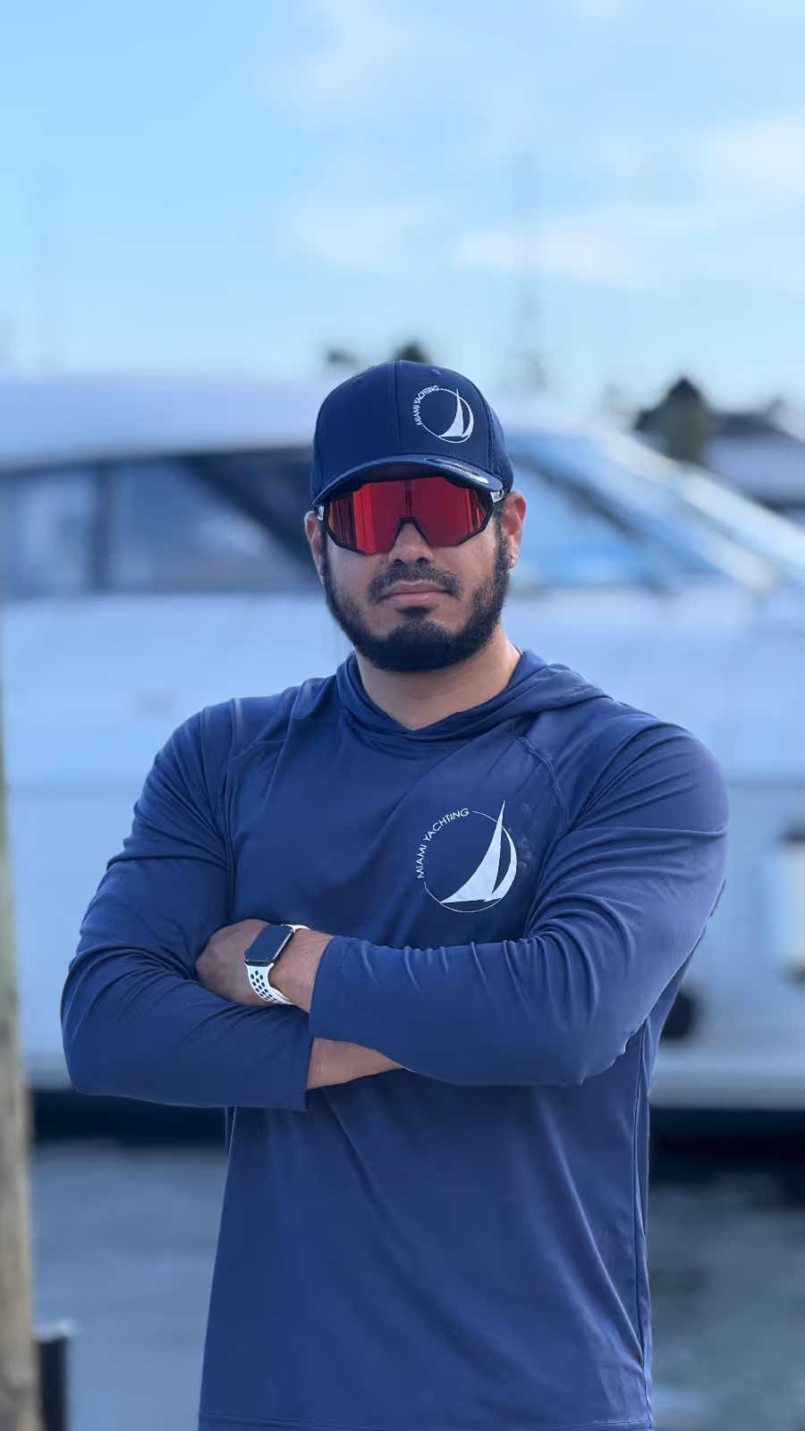 Jose Farinas getting ready to set sail