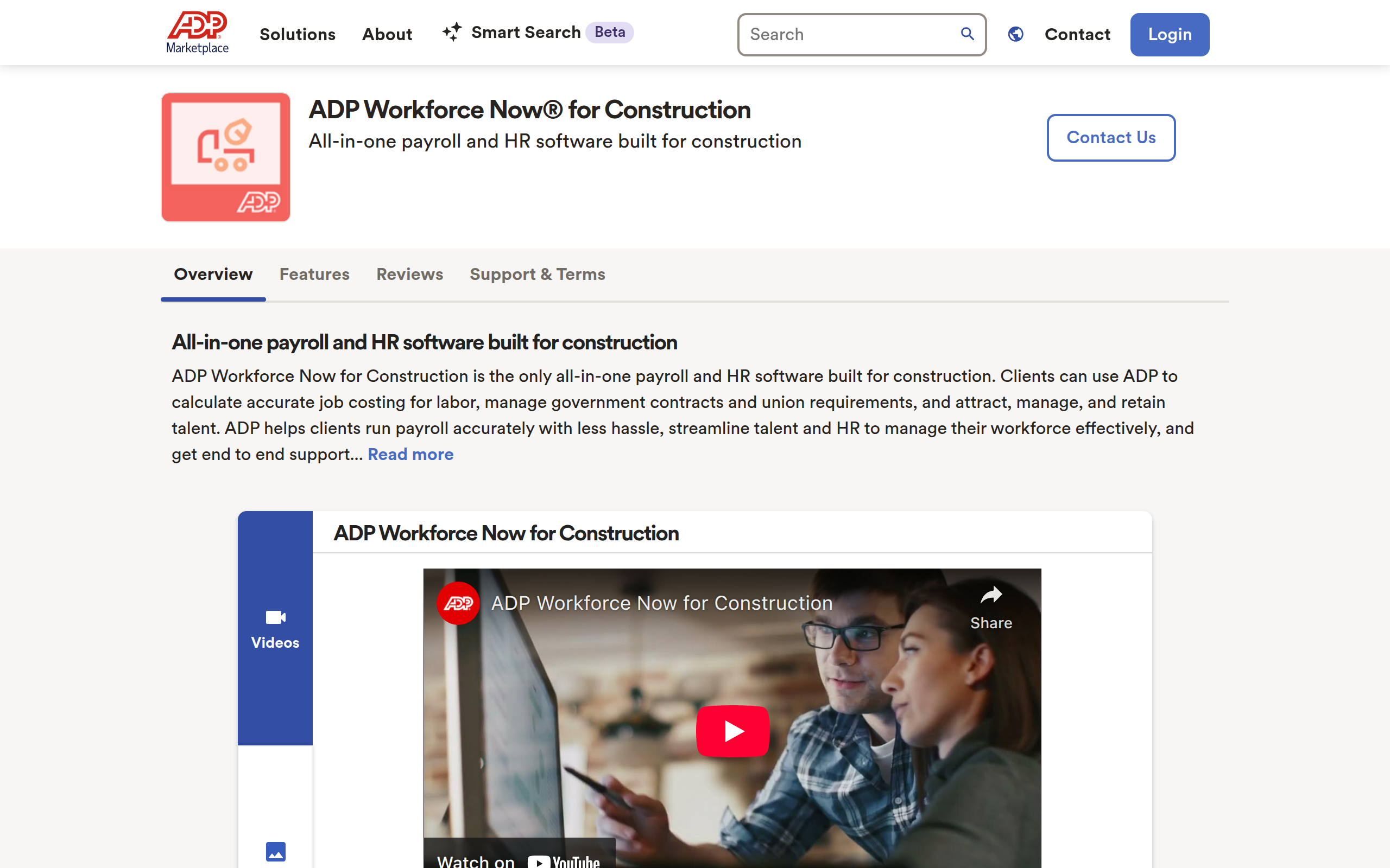 ADP Workforce Now (Construction Edition) Screenshot