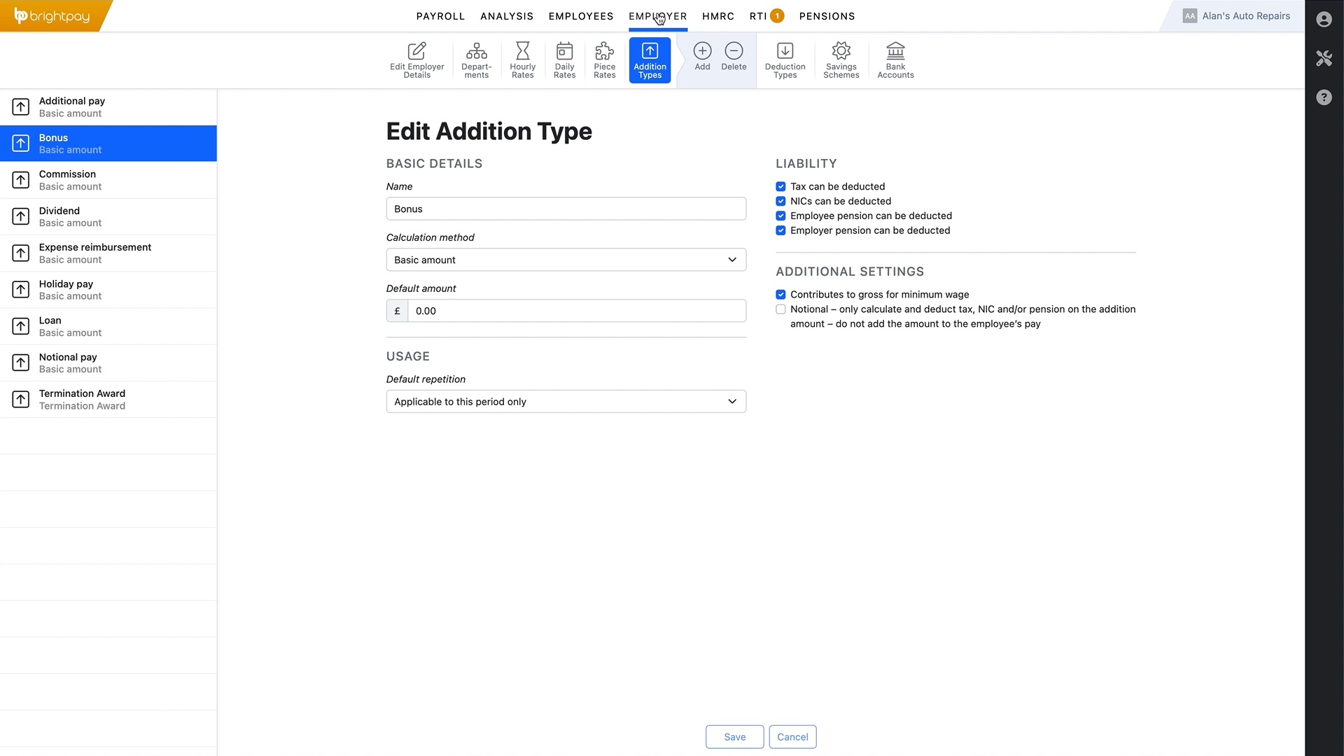 BrightPay Screenshot