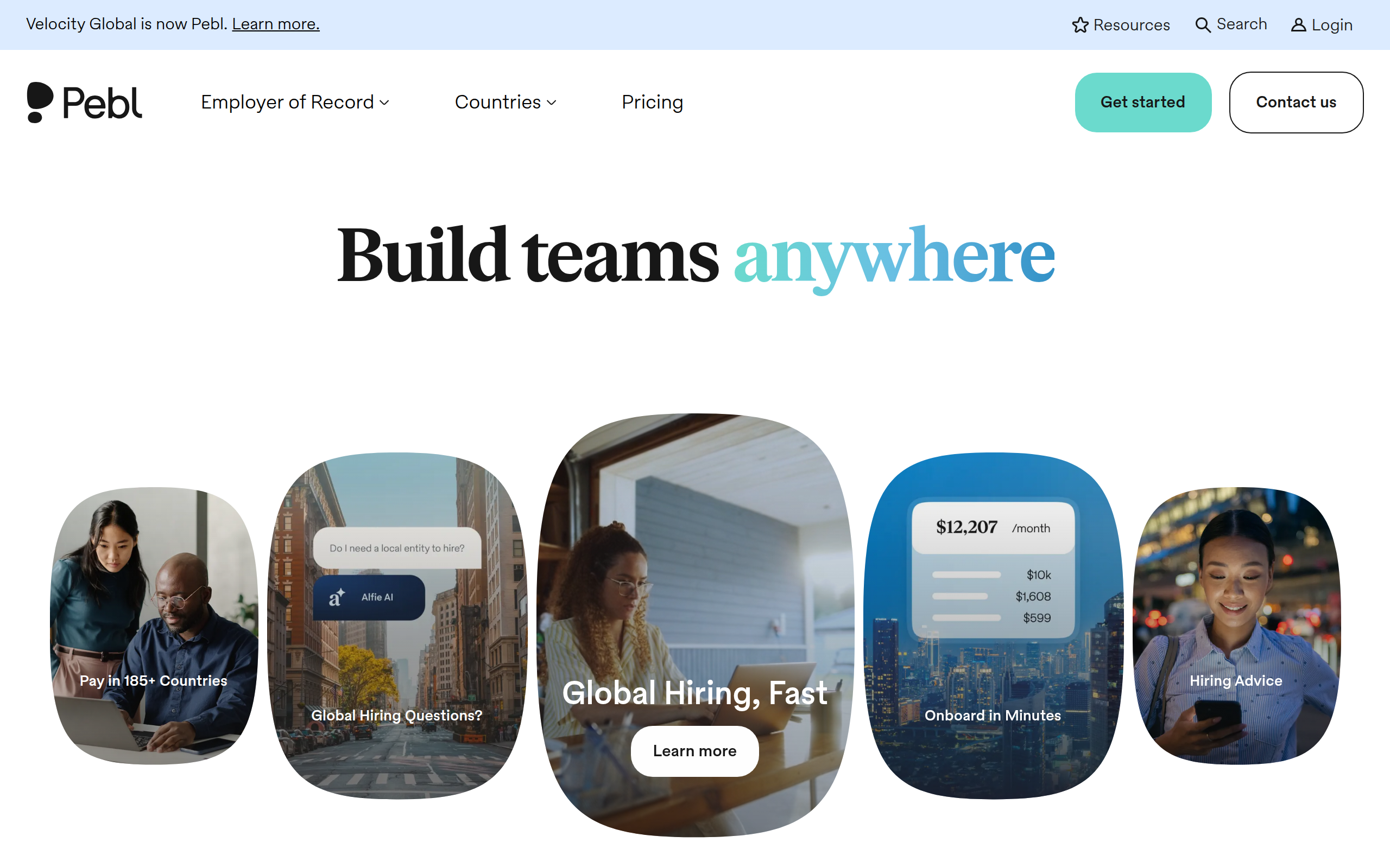 Velocity Global Screenshot