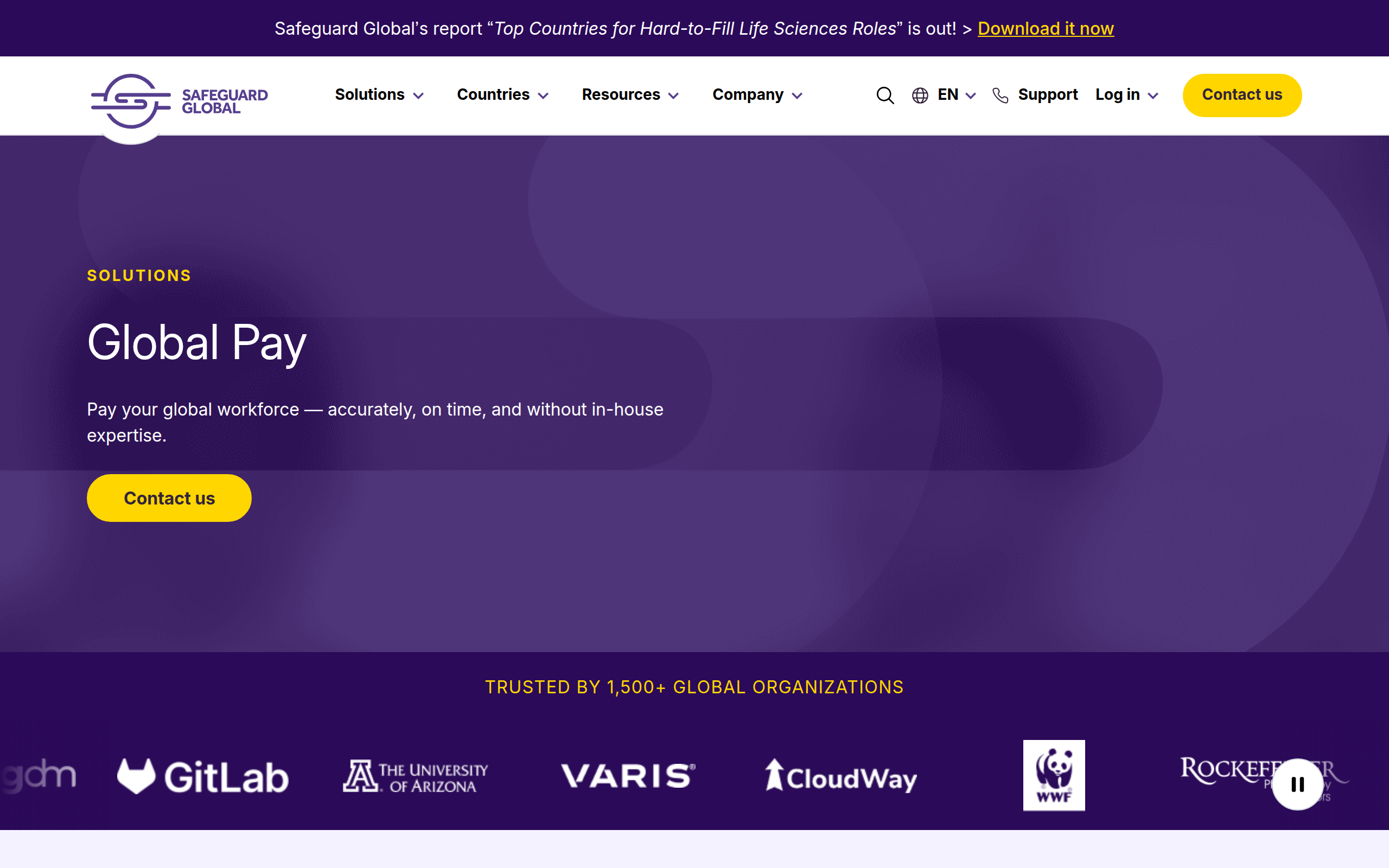 Safeguard Global Managed Payroll (GMP) Screenshot