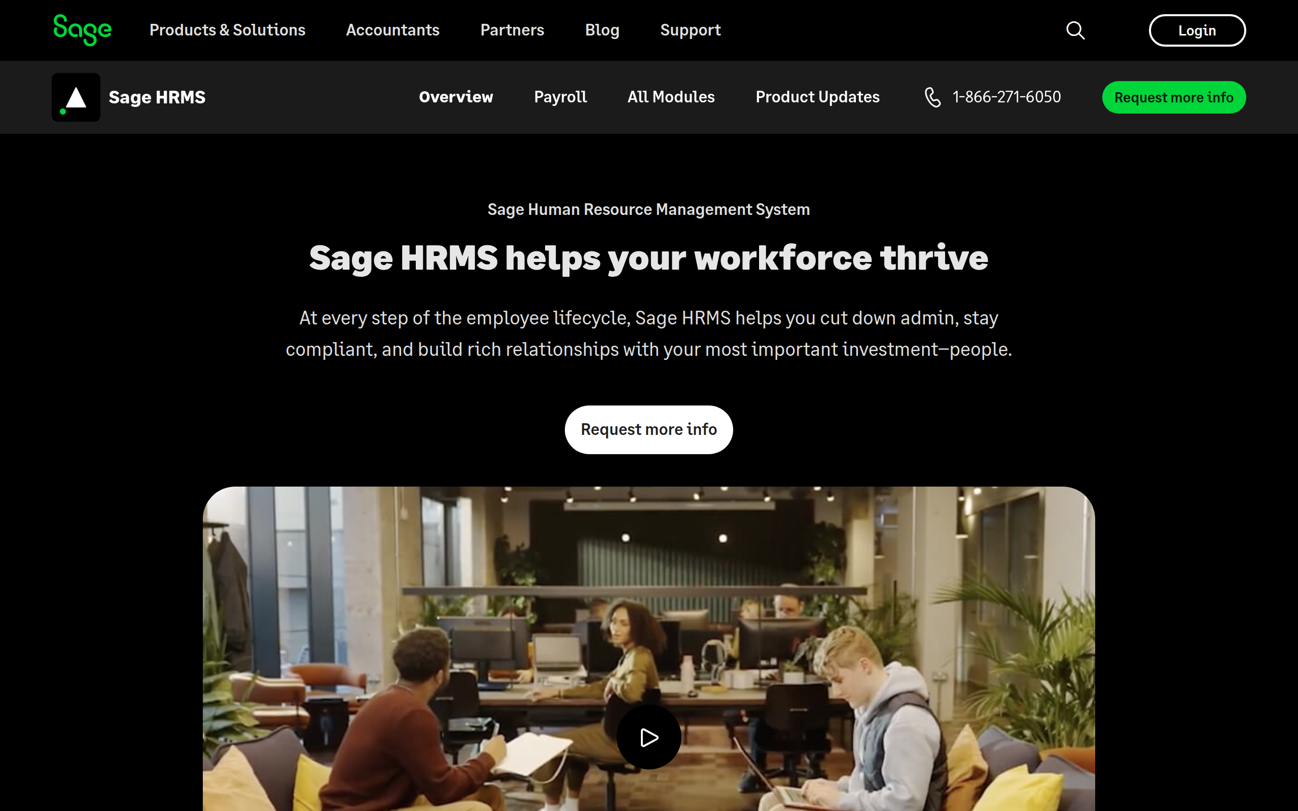Sage HRMS Screenshot
