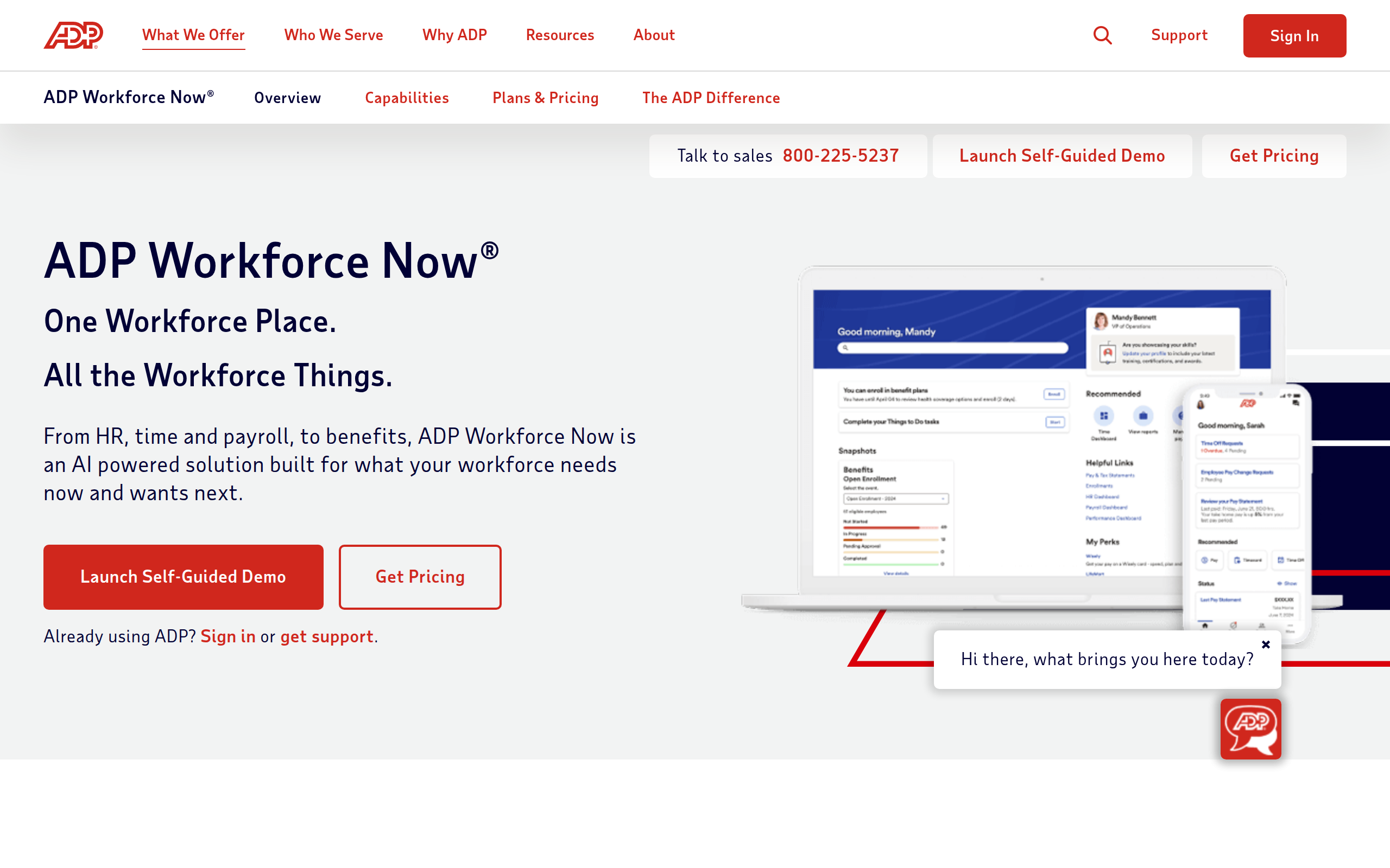 ADP Workforce Now Screenshot
