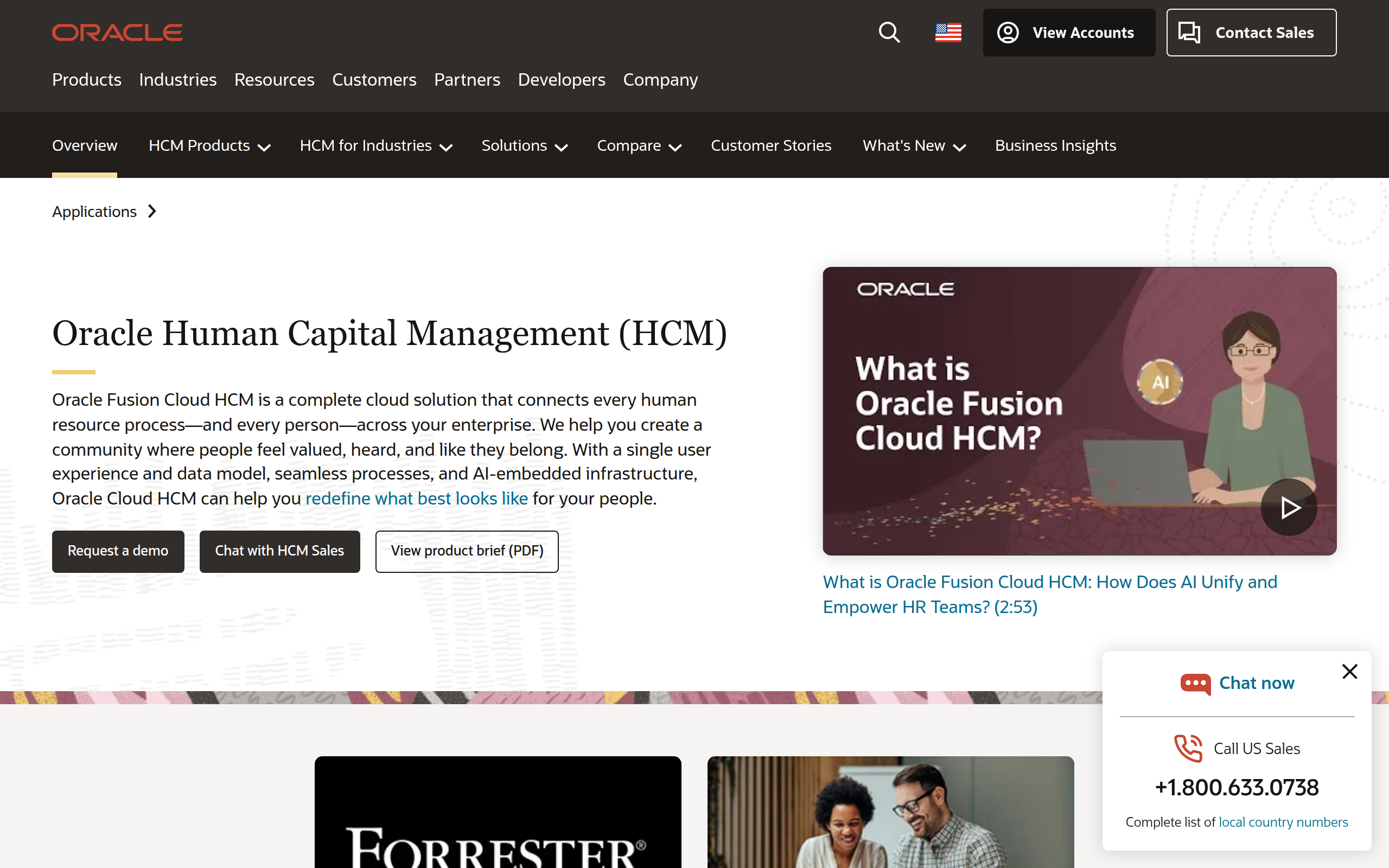 Oracle Cloud HCM Screenshot