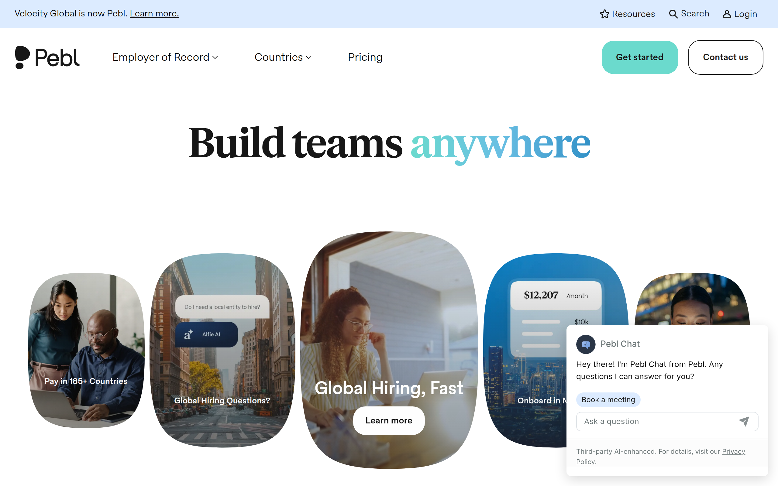 Velocity Global Screenshot