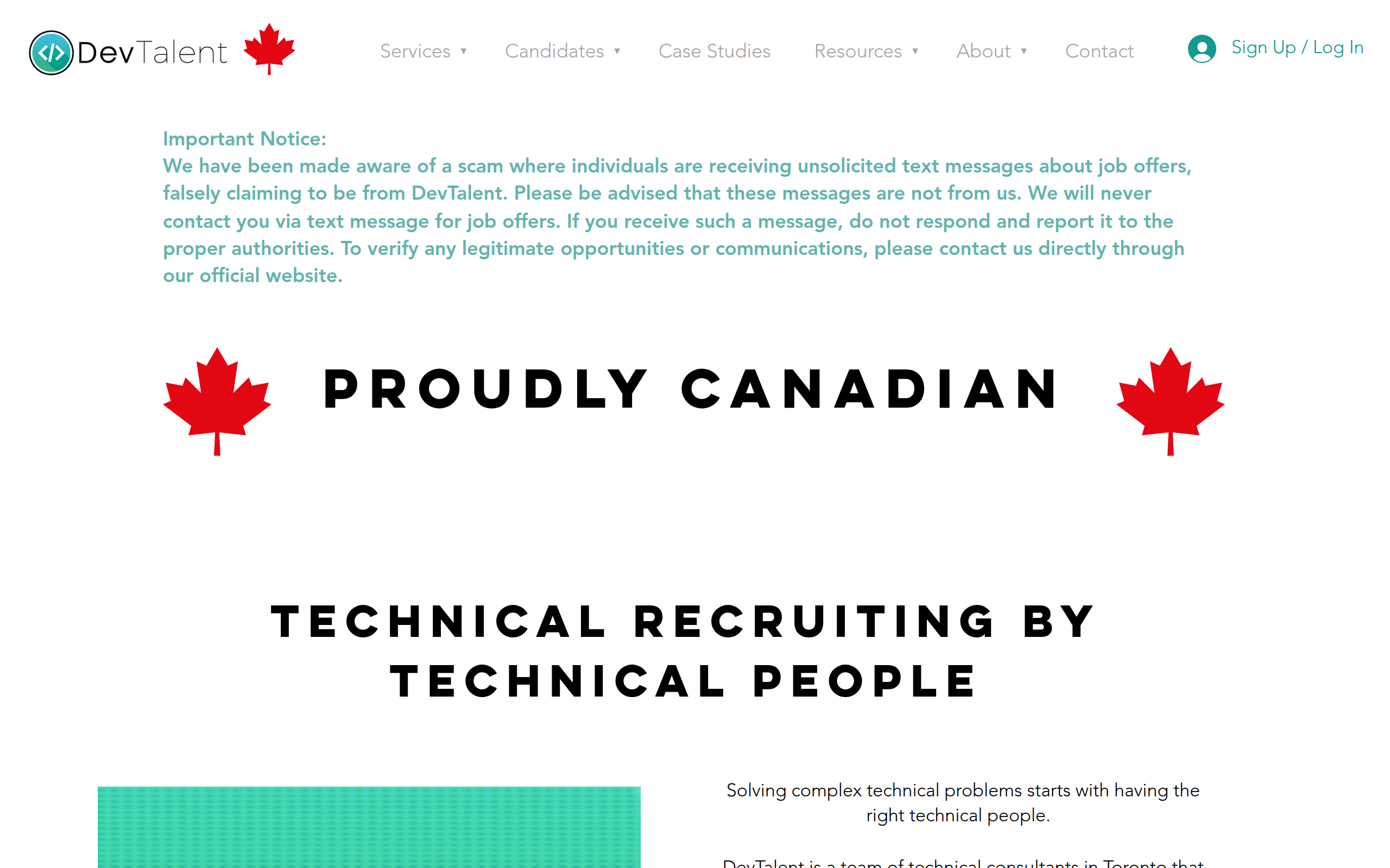 DevTalent Screenshot