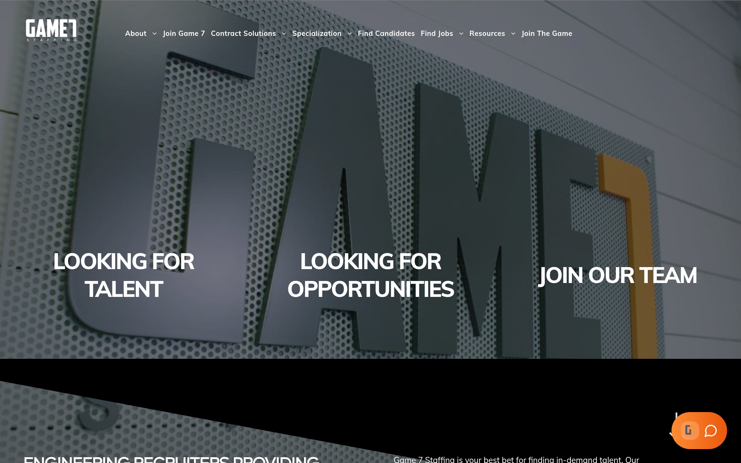 Game 7 Staffing Screenshot