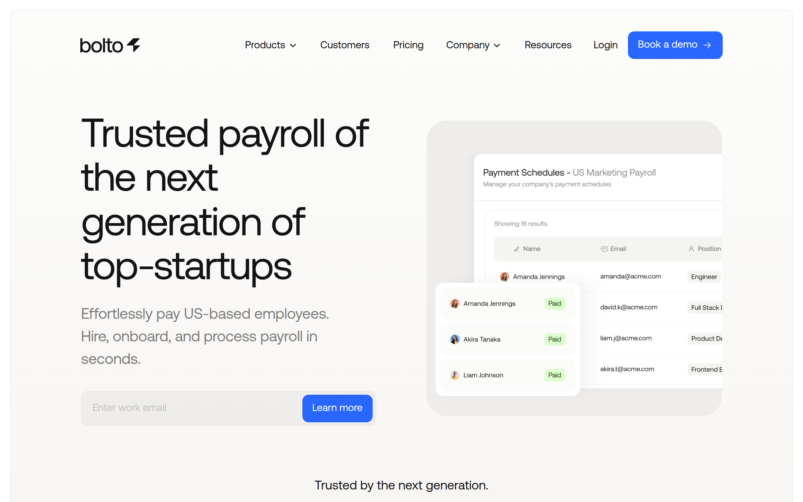 Bolto Payroll Screenshot