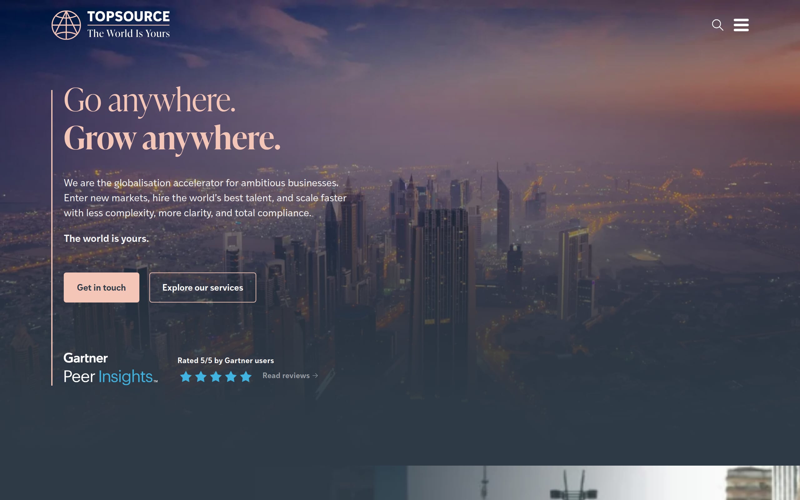 TopSource Worldwide Screenshot