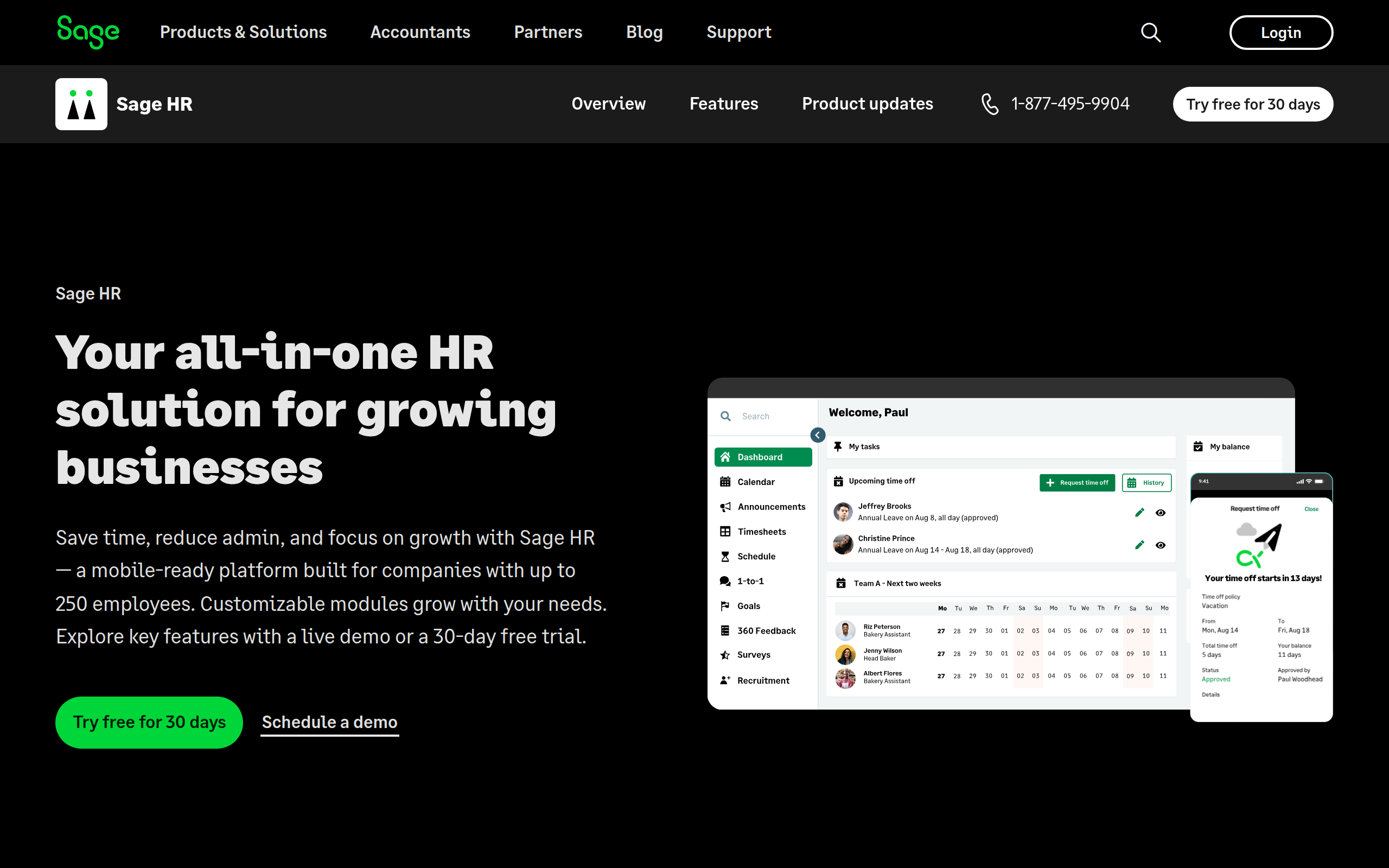 Sage HR Screenshot