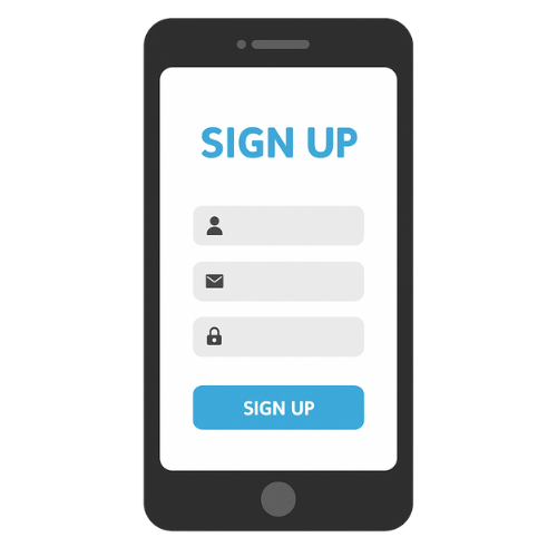 Sign up illustration