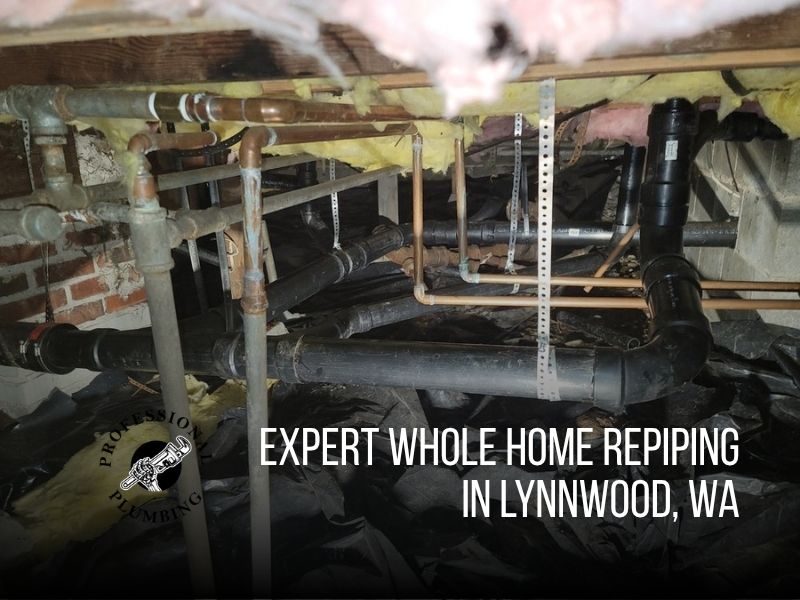 Need whole home repiping in Shoreline, WA? We replace old plumbing with long-lasting pipes for better performance. Call today for a free quote!