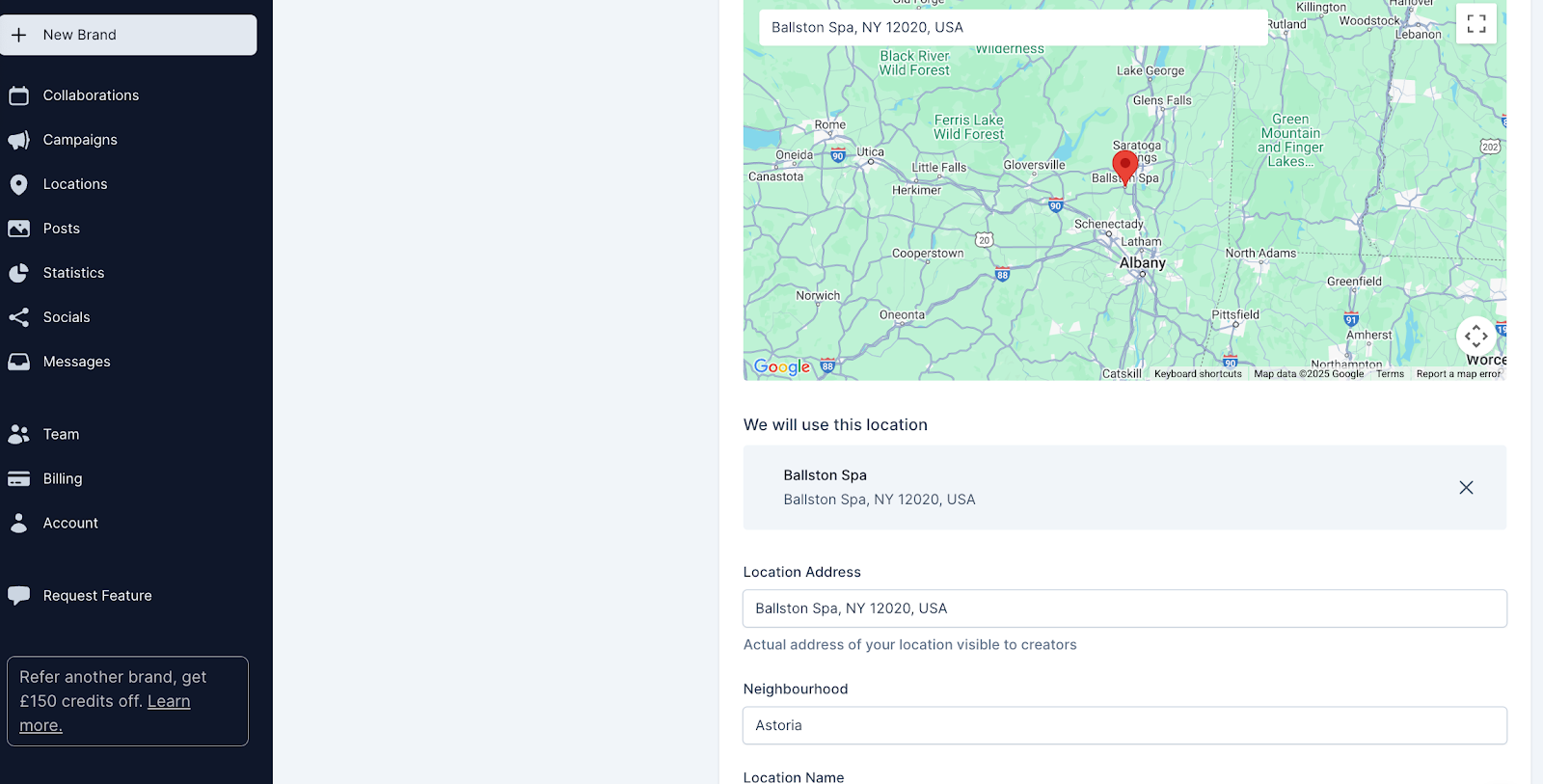 Setting a Campaign Location
