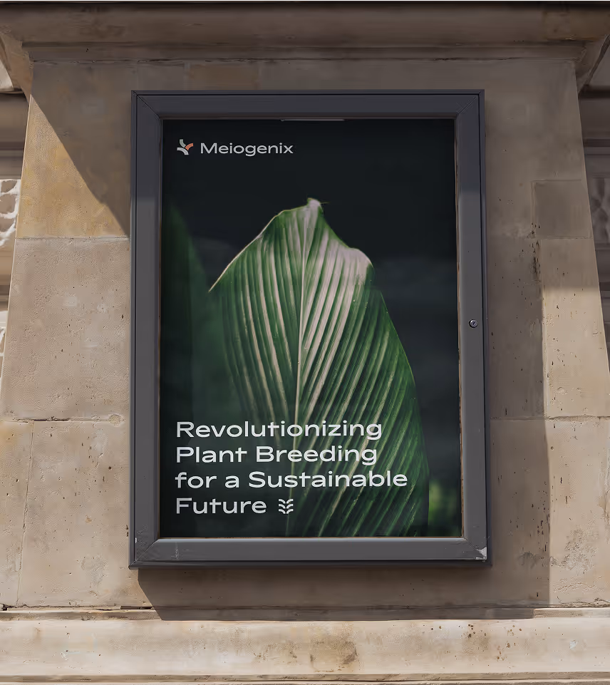 Green poster hanging on a wall