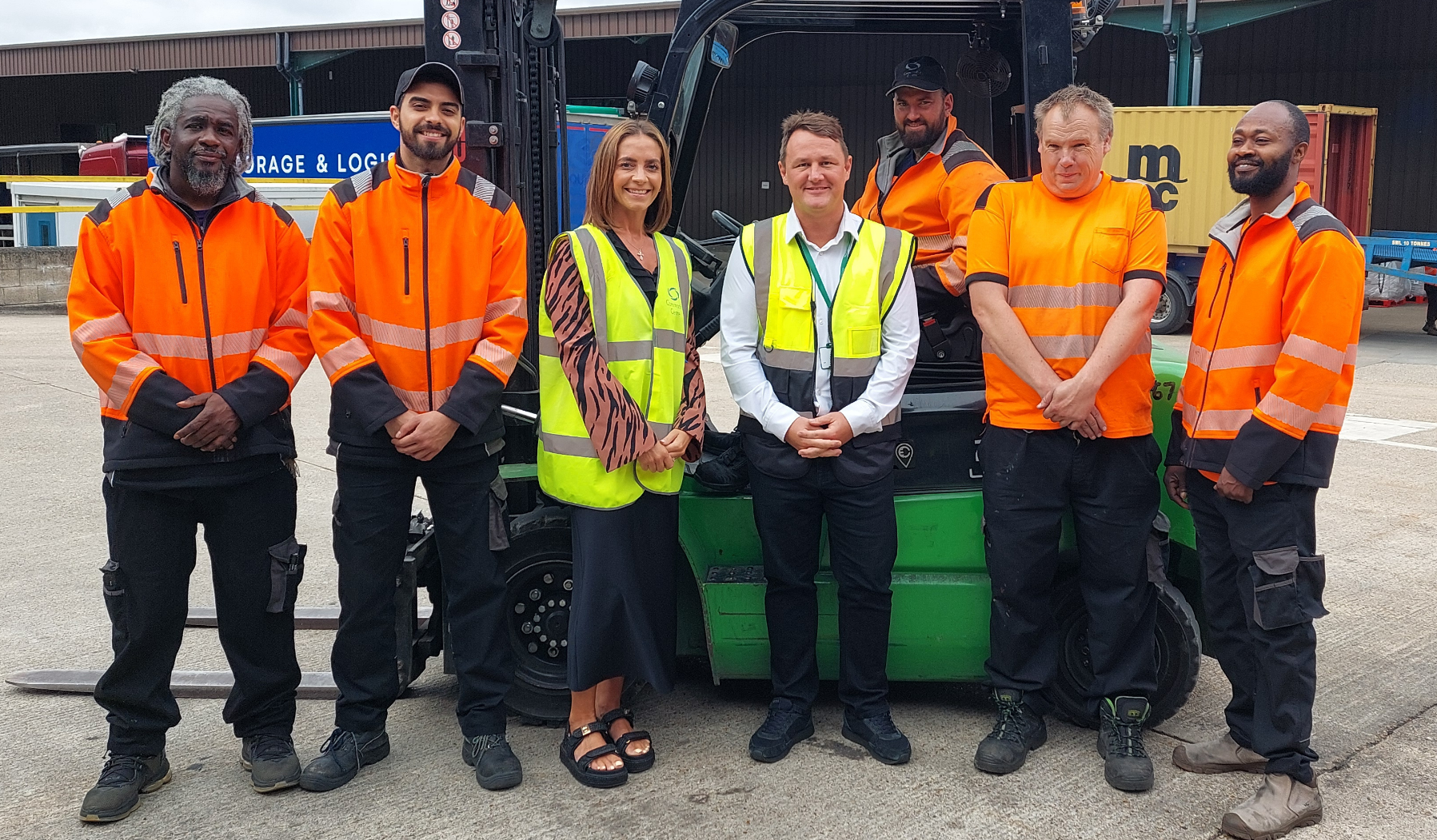 SGP audit participants (L to R): Desley Parris, Lucas Silva, Kelly Lucas, Andy Greaves, Christopher Love, Ben Avery, Muhammed Yusuf