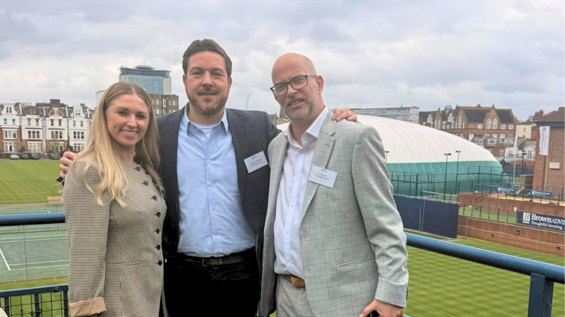 Jena Hopper, Yannick Lembrechts & Andy Goff from Commodity Centre attended NDFTA Lunch event 2026 at Queens Club in London