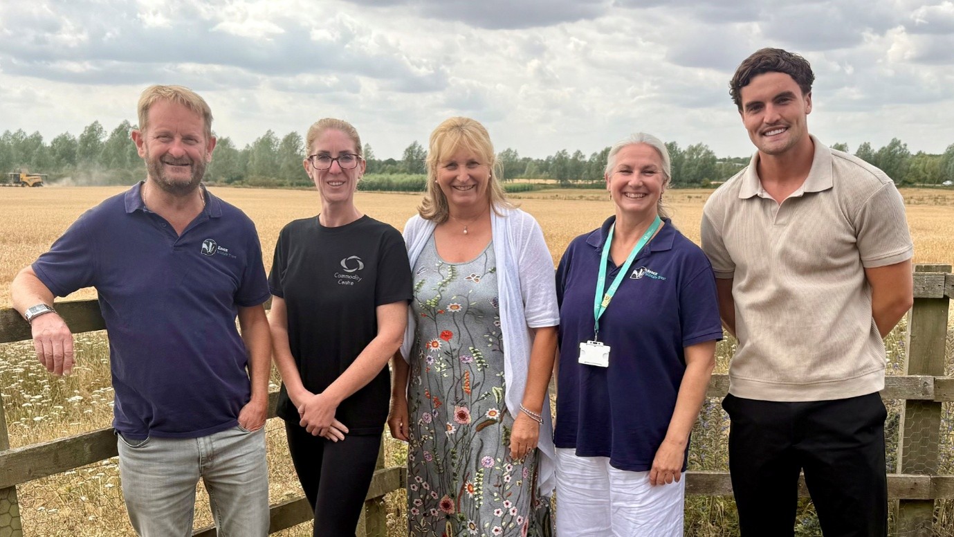 Grant Maton and Justine Addison from Essex Wildlife Trust visit Commodity Centre, Great Braxted
