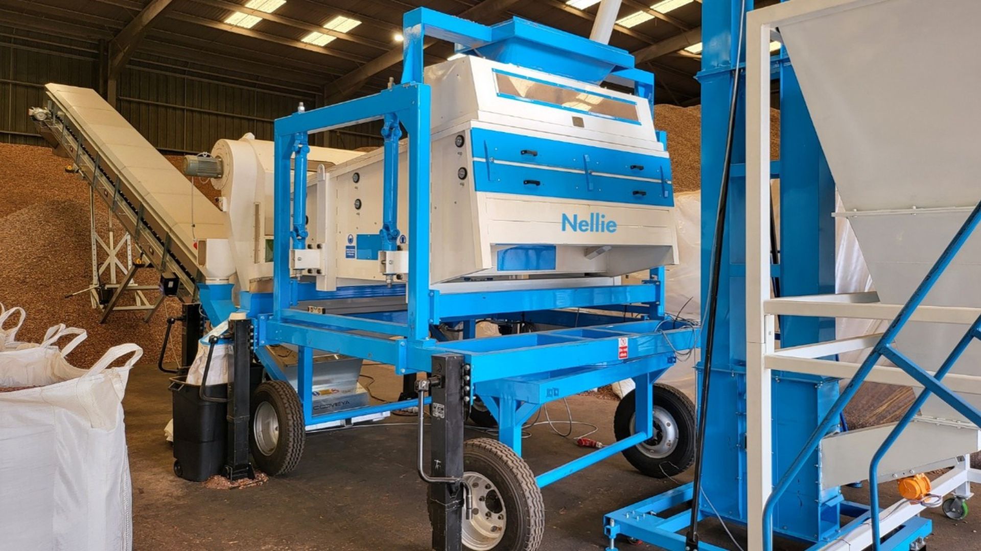 Commodity Centre's high-capacity cocoa and coffee cleaning machine