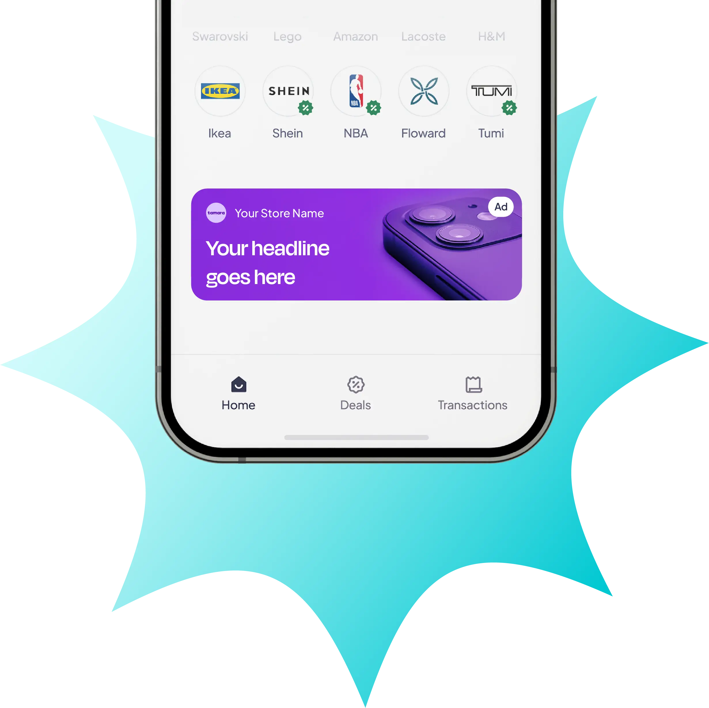 Dashboard mockup