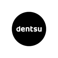 Logo for dentsu