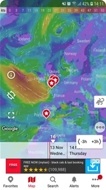 Wind.com map screenshot