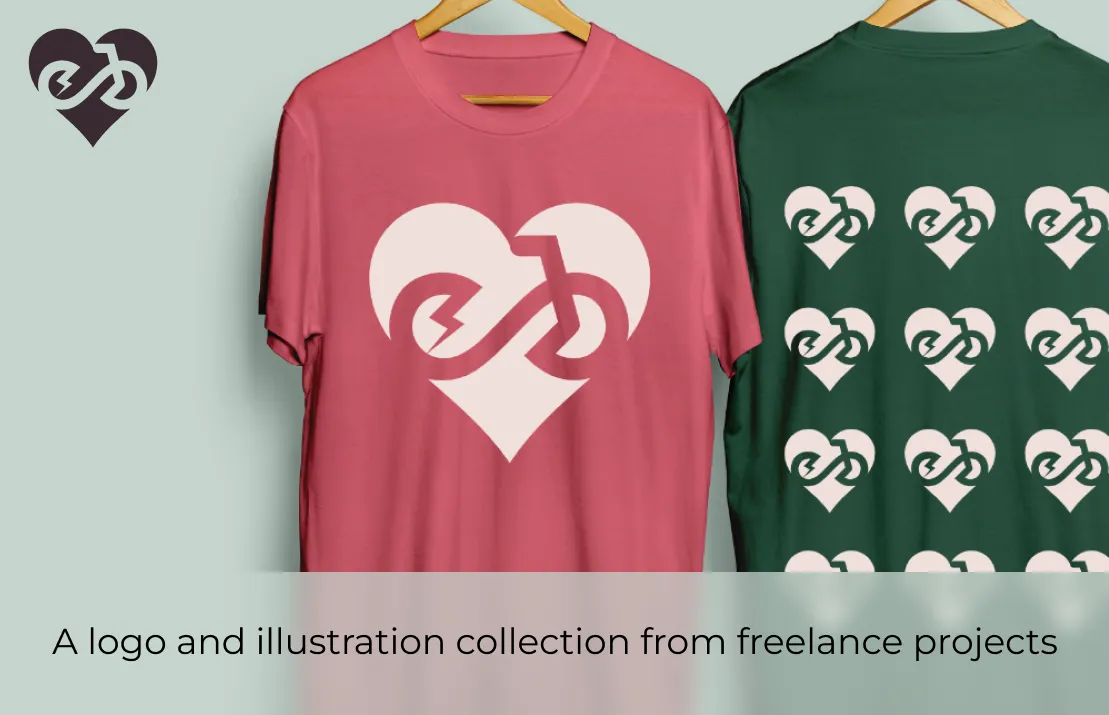 Overview image for a collection of logos and illustrations from Freelance work.