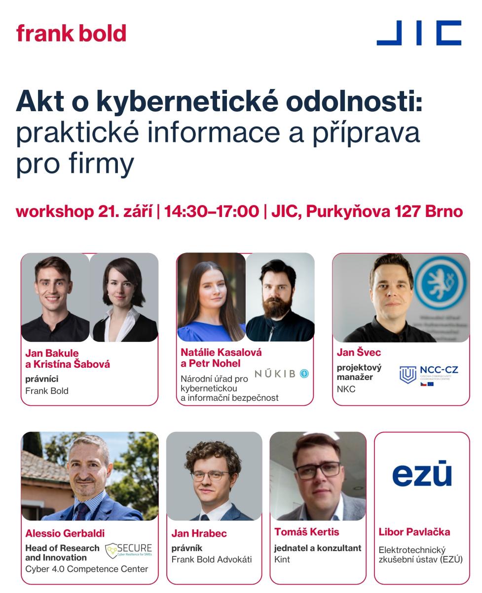 Akt o kybernetické odolnosti workshop - Frank Bold event