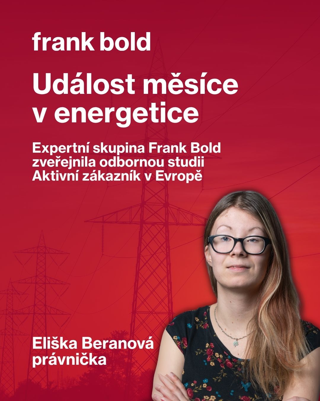 frank bold: Událost měsíce v energetice - Eliška Beranová, právnička