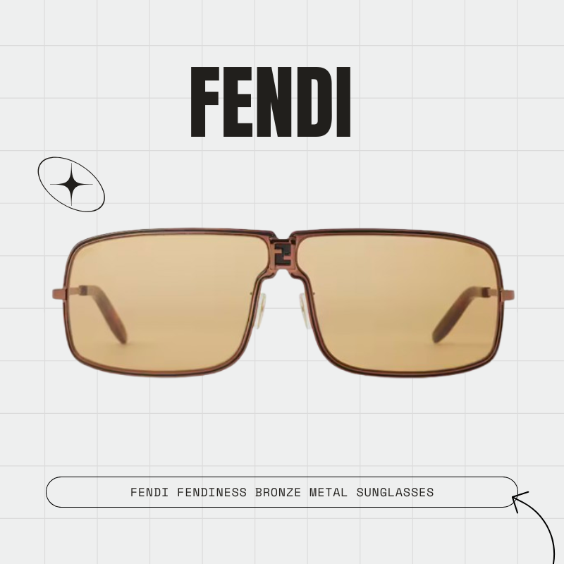 Fendi Fendiness Bronze Metal Sunglasses