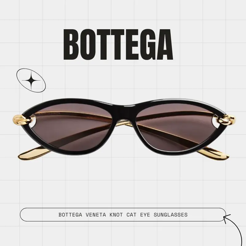 Bottega Veneta Knot Cat Eye Sunglasses