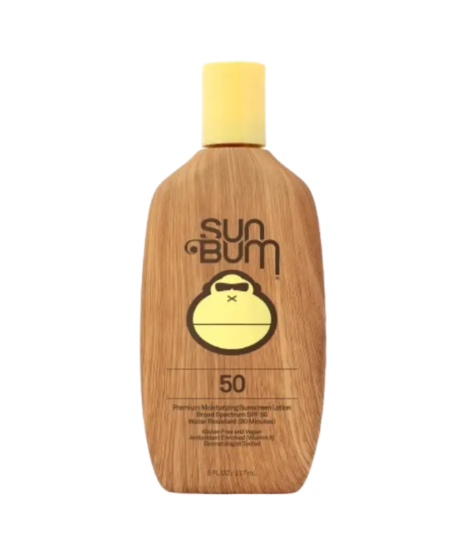 Sun Bum Original SPF 50 Sunscreen Lotion for body, water-resistant summer sun protection.