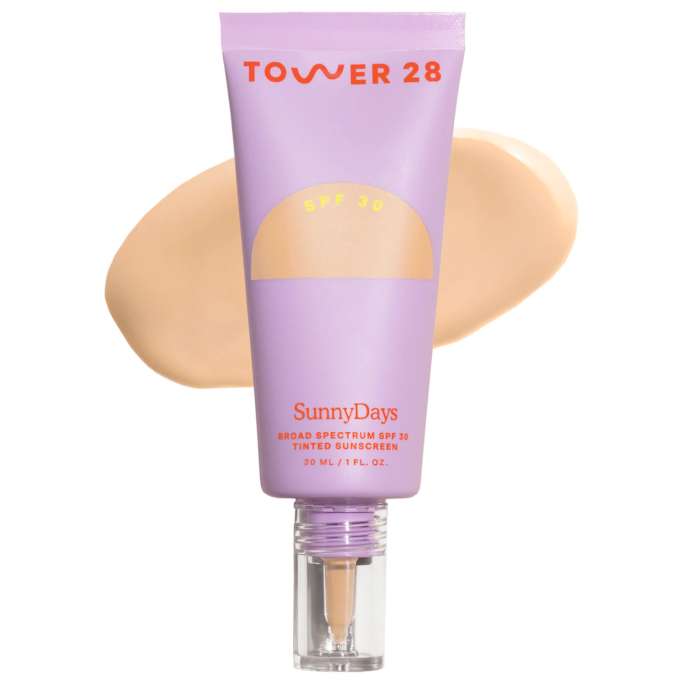 Tower 28 SunnyDays Tinted SPF 30 mineral sunscreen foundation with 17 shades for sensitive and eczema-prone skin with natural radiant finish