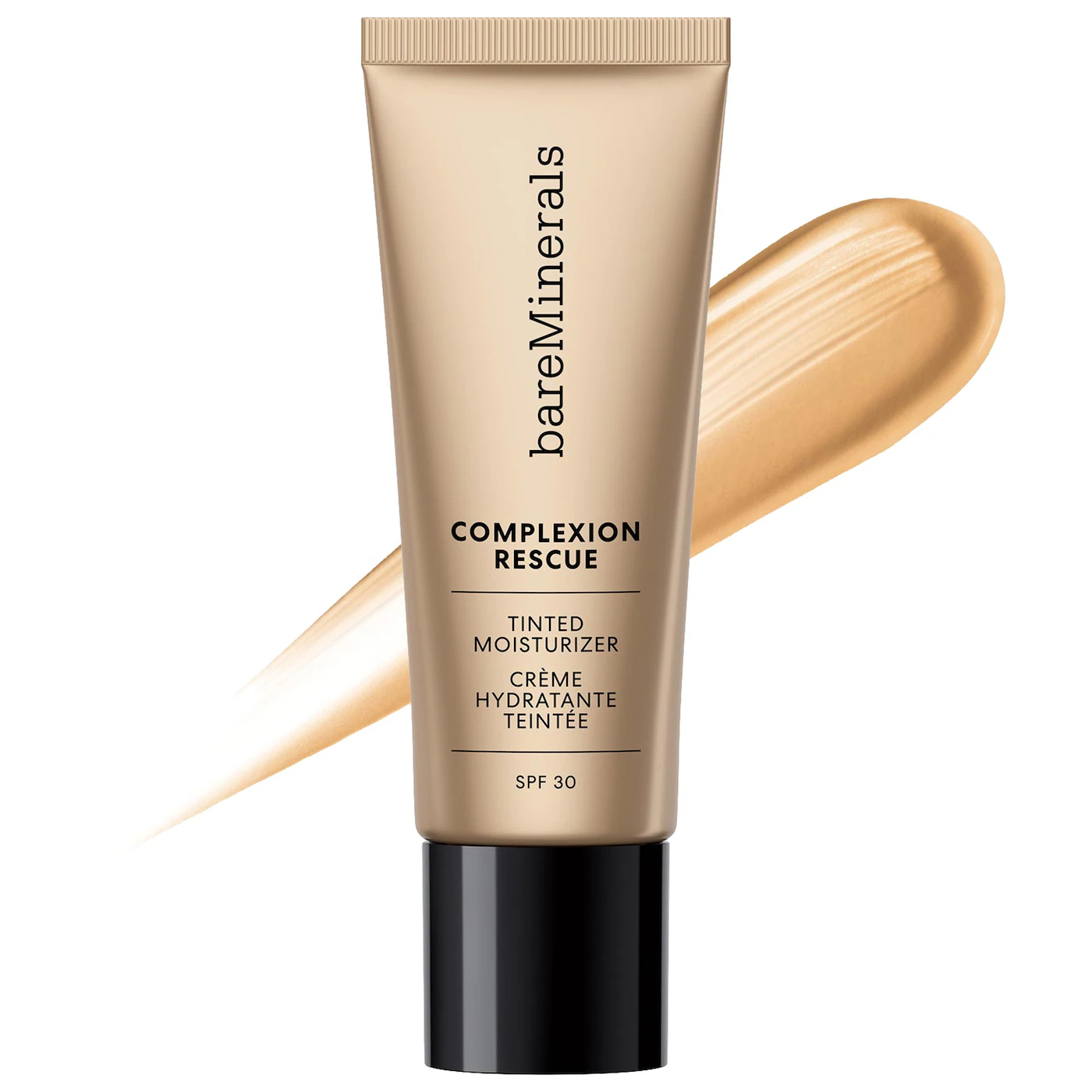 bareMinerals Complexion Rescue Tinted Moisturizer SPF 30 gel-cream face sunscreen with hydrating light coverage and 20-shade range