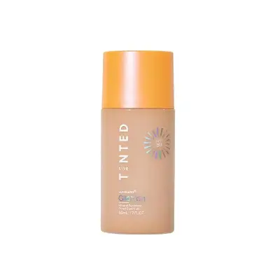Live Tinted Hueguard SPF 50 glotion mineral tinted sunscreen for deeper skin tones with iron oxides for hyperpigmentation and visible light protection
