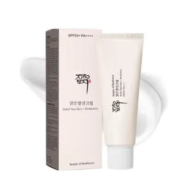 Beauty of Joseon Relief Sun Aqua‑Fresh SPF 50+ PA++++ lightweight Korean sunscreen for oily acne‑prone skin.