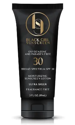 Black Girl Sunscreen Original SPF 30 bottle – moisturizing face and body sunscreen for Black and Brown skin