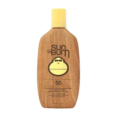 Sun Bum Original Sunscreen Lotion SPF 50 bottle, beach and surf waterproof sunscreen