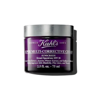Kiehl’s Super Multi-Corrective Cream SPF 30 luxury anti-aging moisturizer for firming lifting and wrinkle smoothing