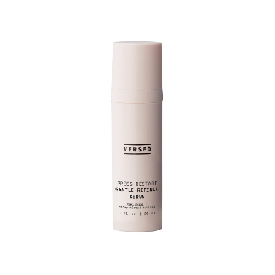 Versed Press Restart Gentle Retinol Serum, gel-cream facial serum for gentle retinol-based anti-aging care.​