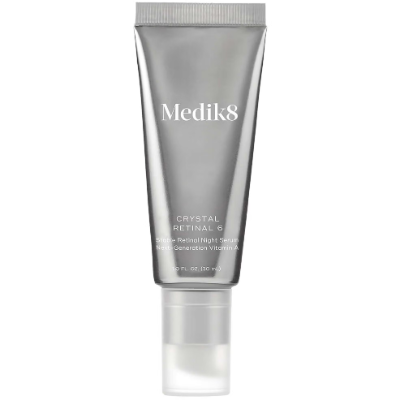 Medik8 Crystal Retinal 6 encapsulated retinal serum for advanced anti-aging and hyperpigmentation.