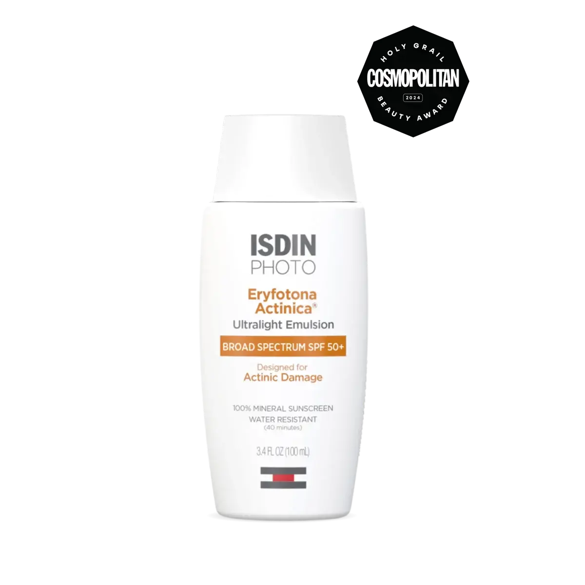 ISDIN Eryfotona Actinica SPF 50+ ultralight mineral face sunscreen with DNA Repairsomes for sun-damaged skin