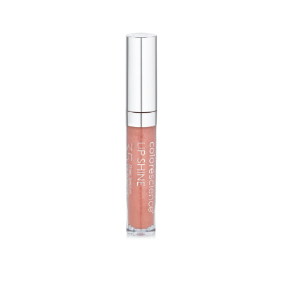 Colorescience Sunforgettable Peptide Lip Shine SPF 35 mineral anti-aging lip gloss in tinted shade on white background