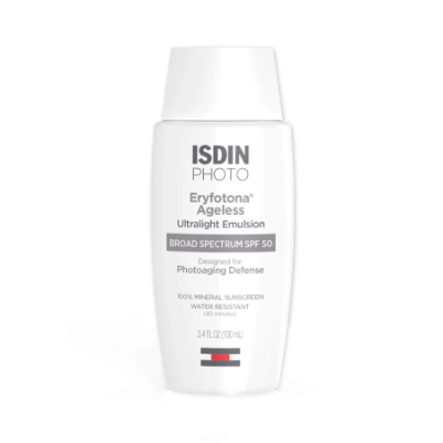 ISDIN Eryfotona Ageless Tinted Mineral Sunscreen SPF 50 for sun-damaged skin, DNA repair sunscreen for hyperpigmentation and melasma
