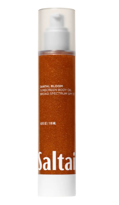 Saltair Sunscreen Body Oil SPF 50 PA++++ for strong UVA/UVB defense and non-greasy radiant skin.