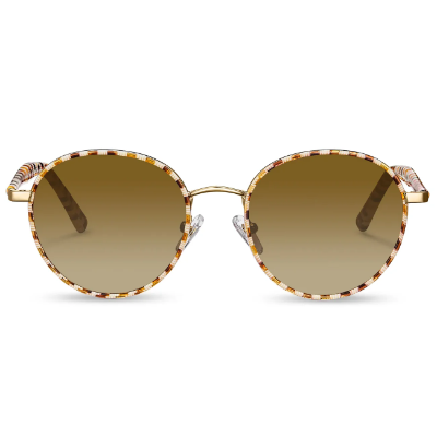 CARFIA CA5266 48mm round acetate polarized sunglasses petite small face fit