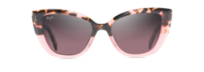 Maui Jim Blossom Pink Havana polarized cat eye sunglasses Maui Rose lenses