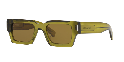 Saint Laurent SL 572 rectangular acetate sunglasses for oval faces