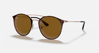 Ray-Ban RB3546 classic round double-bridge sunglasses for oval faces
